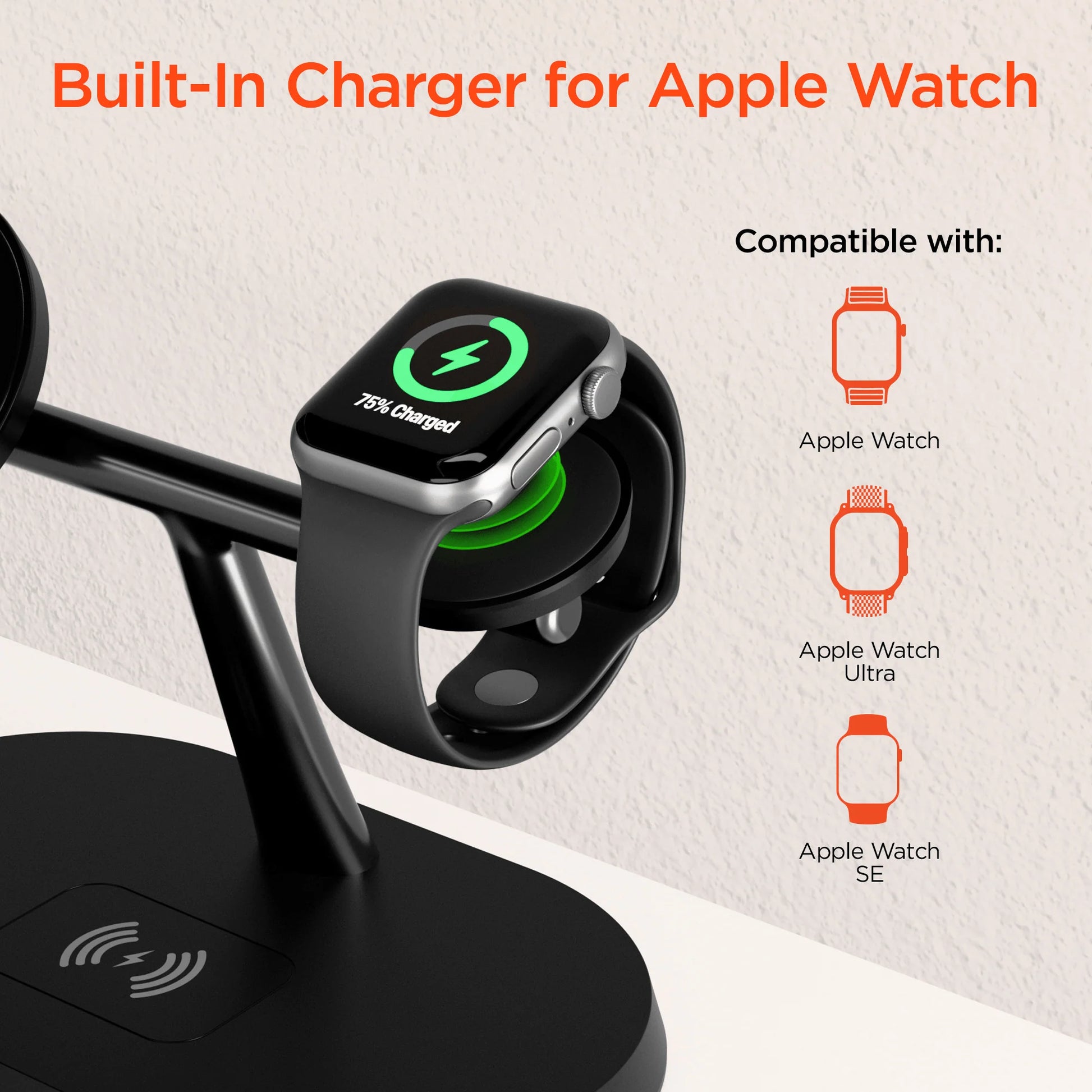 Station de charge MagSafe 3-en-1 HyperGear MaxCharge Pro