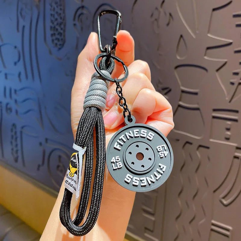 Porte-Clés Fitness Haltère Pour Passionnés De Sport