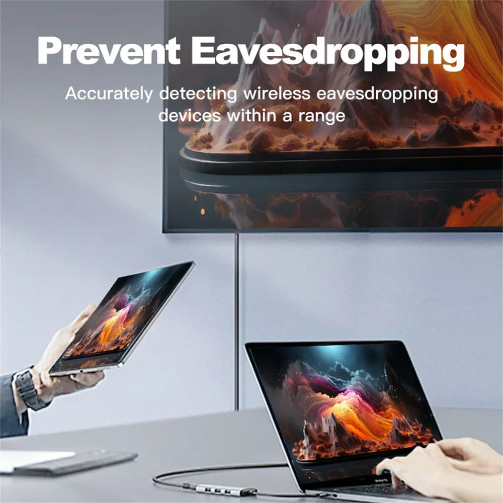 Détecteur de caméra cachée anti-espion portable