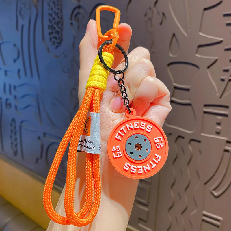 Porte-Clés Fitness Haltère Pour Passionnés De Sport