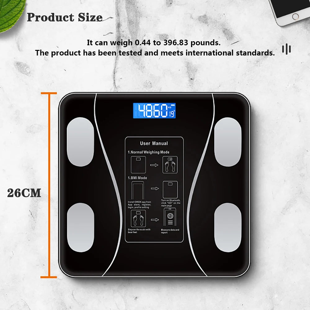 Balance connectée Bluetooth analyse corporelle